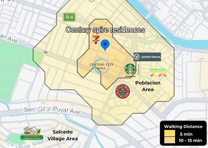 5min Poblacion Full Kitchen 500mbps Wi-fi Gym - * Manila