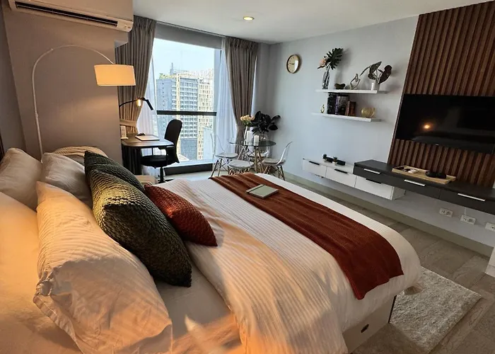 5min Poblacion Full Kitchen 500mbps Wi-fi Gym - Apartamento